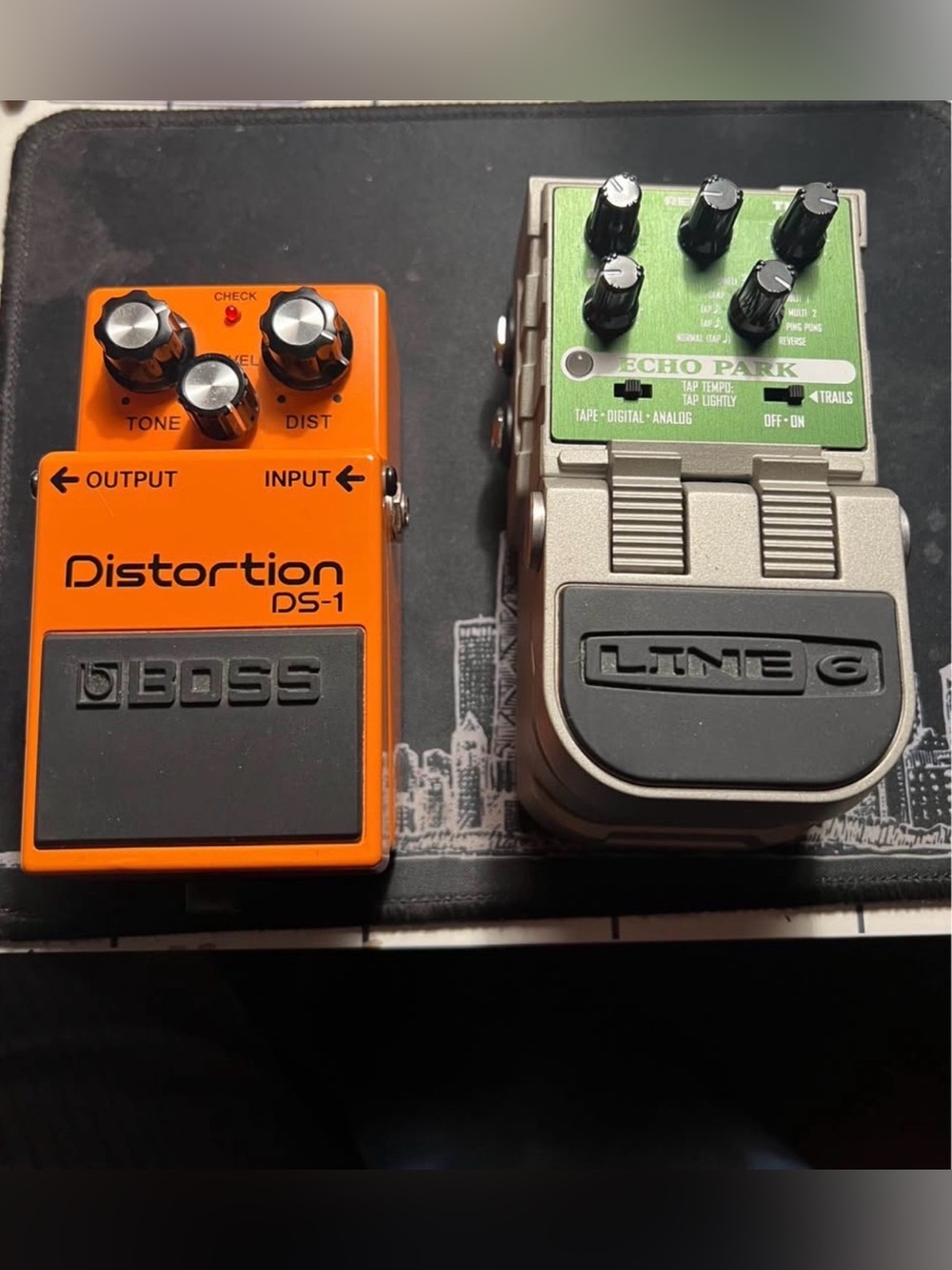 Line 6 Echo Park & Boss Distortion DS1